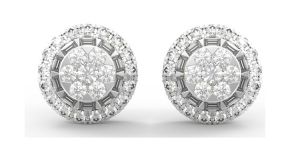3.460 Grams Diamond Mens Earrings