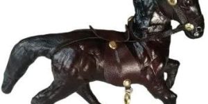 Designer Leather Hourse Showpiece