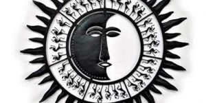 Tribal Sun Shape Iron Craft Wall Decor