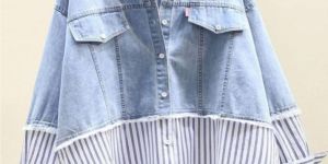 Ladies Baggy Denim Shirt