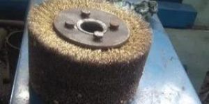Brown Round Wire Brush