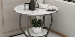 Black Finish Side Table