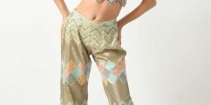 Starry Night Sequin Indo West Western Co-Ord Set