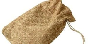 Natural Jute Pouch Bags with String