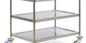 Triple Shelf Instrument Trolley