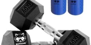 Mapache Elite Series Hex Dumbbells with Dumbbell Grips