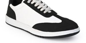Mens Black & White Sneaker Shoes