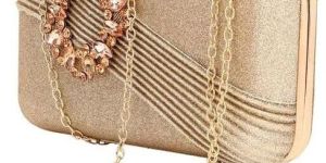Golden Fancy Clutch Bag