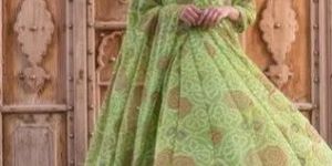 Green Georgette Ladies Anarkali Suit