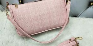 Ladies Leather Baguette Bag