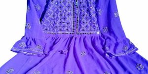 Chikankari Short Gown