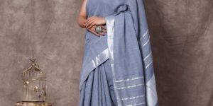 Designer Linen Saree