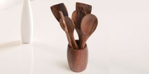 7 Pieces Sheesham Wood Cooking Spoon Set