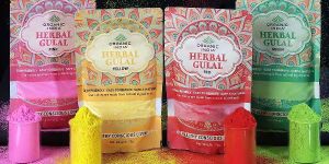 Pack of 4 Organic India Herbal Gulal