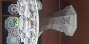 Marble Table Top with Marble Stand