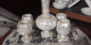 Wine Glass Set with Tray