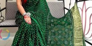 Modal Silk Saree Bandhani