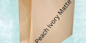 Peach Ivory Matte BOPP Box Bag