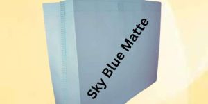 Sky Blue Matte BOPP Box Bag