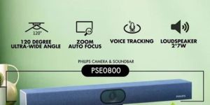 Philips pse0800 4k Video Conferencing Sound Bar Meeting Camera