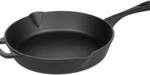 Indoma Pre-seasoned Cast Iron Skillet Fry Pan