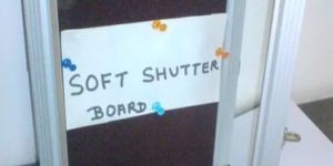 Acrylic Shutter Pin Board