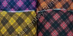 Plaid Rayon Fabric