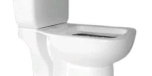 White Ceramic Floor Mounted Toilet Seat