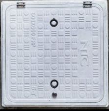 White Manhole Cover