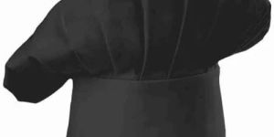 Black Disposable Chef Cap