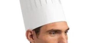 White Disposable Chef Cap