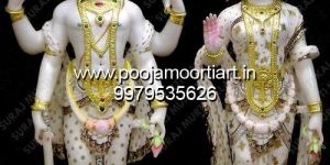 Vishnu Laxmi Marble Statue (Murti)