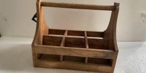 Wooden Natural Mango Wood Desk Organizer