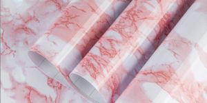 pink marble pvc wallpaper (60cm*200cm)