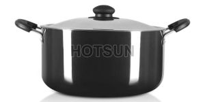 Black Hard Anodized Stock Pot