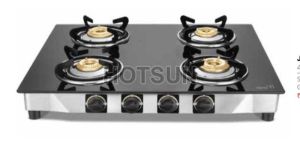 Four Burner Glass Top Gas Stove