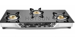 Three Burner Glass Top Gas Stove
