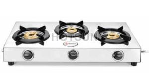 Three Burner Stainless Steel Gas Stove
