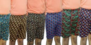 Mens Print Half Bermuda Shorts