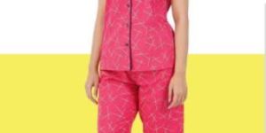 Ladies Cotton Night Suit