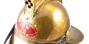 Brass Fireman Helmet