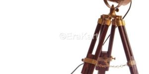 Spotlight Wood And Aluminium Tripod Floor Lamp