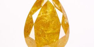 0.96 Ct. Light Yellow Pear Shape Diamond