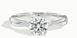 1 Ct. Natural Diamond White Gold Ring