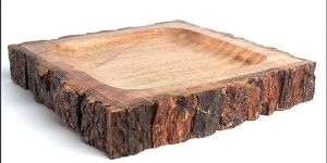 Wooden Bark Tray