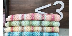 Less Than Three Rayon Chikan Digital Printed Kurta Fabric