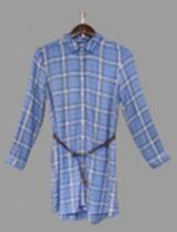 Ladies Shirt with Waist Belt