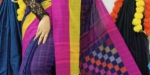 Ladies Casual Wear Cotton Handloom Saree
