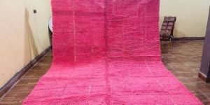 Handmade Wool Pink Moroccan Rugs
