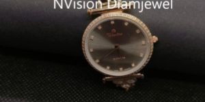 Rose Gold 18KT Natural Diamond Watch